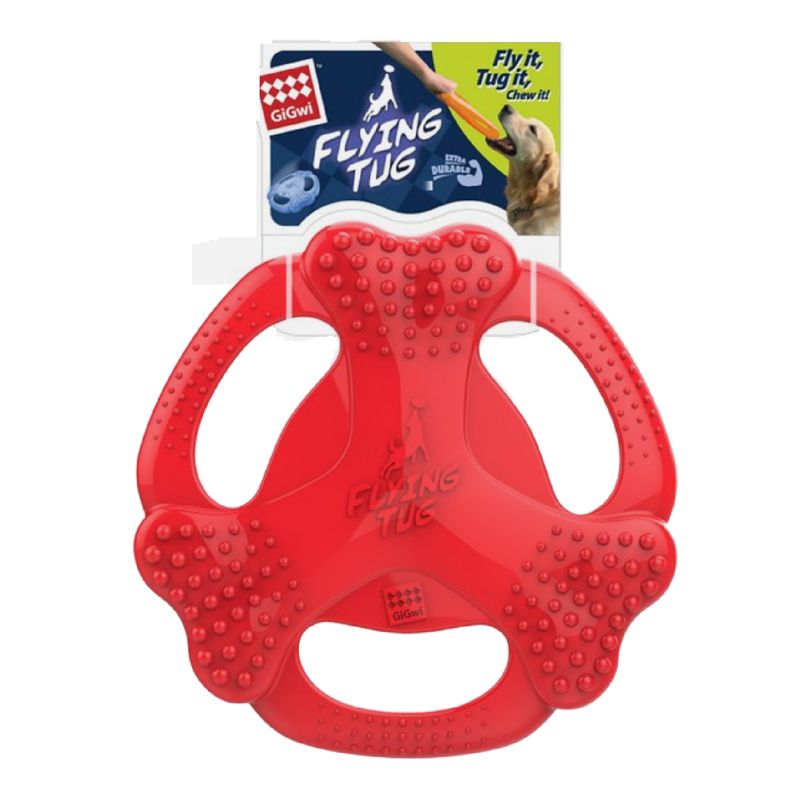 GiGwi flying tug rood/blauw