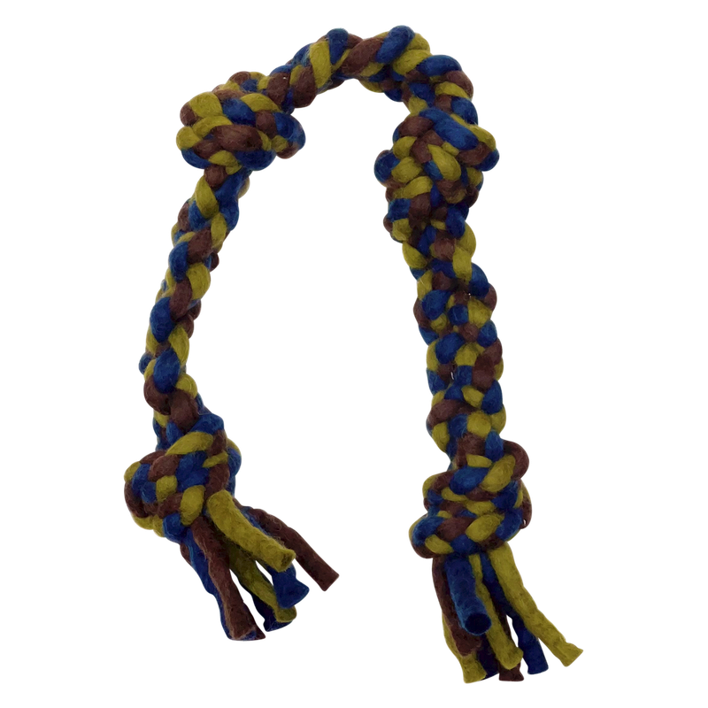 Dharma Dog knot rope marine/groen 66 cm