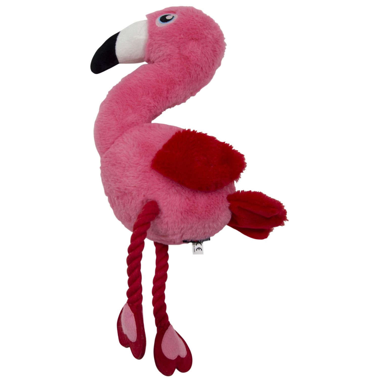 J&amp;V Holiday knuffel - Flamingo 45 cm - 48/2217