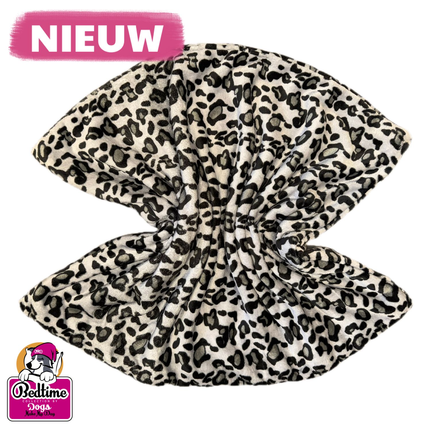 hondendeken - Leopard grijs