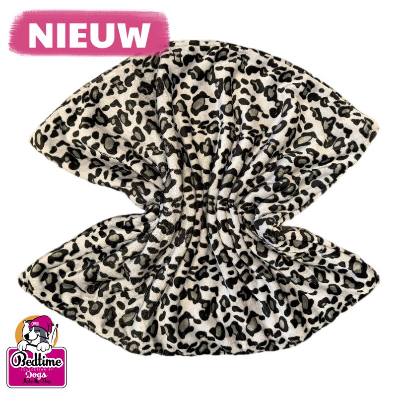 hondendeken - Leopard grijs