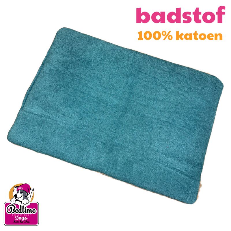 Badstof hondenkussen - Turquoise
