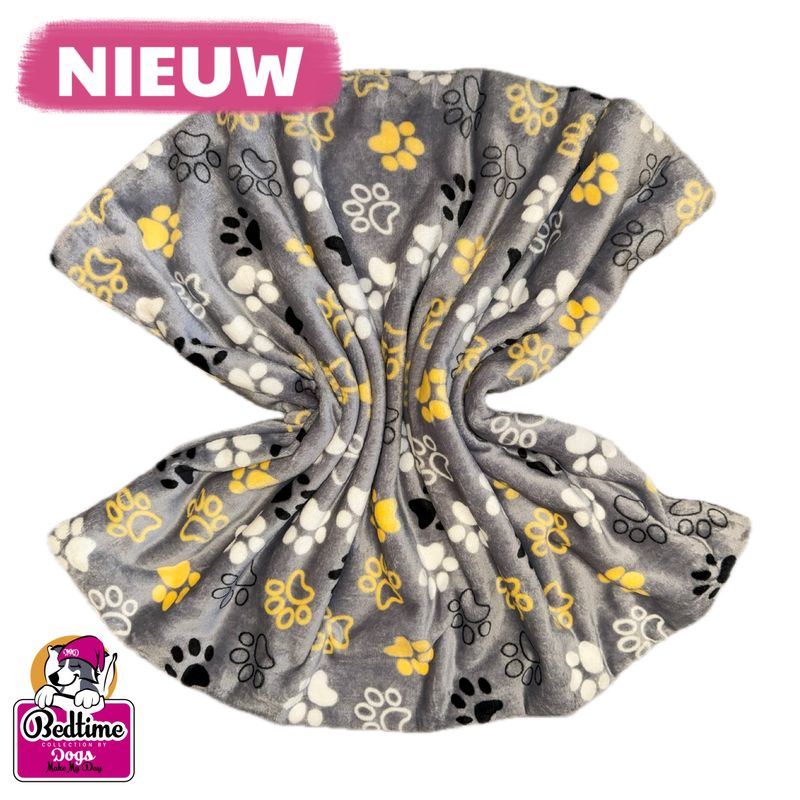 hondendeken - Poten geel/grijs
