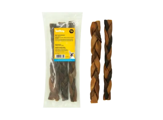 Boomy Runder sticks gevlochten 2x 30 cm - 250 gr