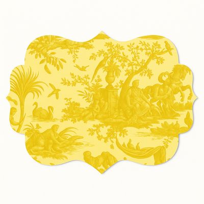 Lucia Toile de Jouy  Colore Giallo Lucia Toile de Jouy  Colore Giallo
