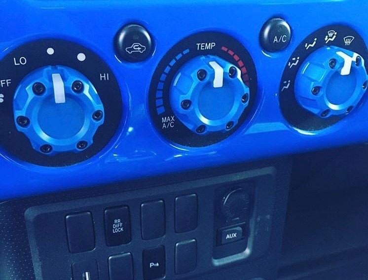 Climate Knobs (FJ Cruiser) - BLACK