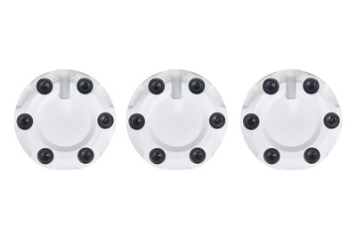 Climate Knobs (2005-2015 Tacoma) - 3 PACK - WHITE