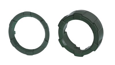 Start Button Ring + 4x4 Knob (2016+ Tacoma / 2020-2021 Tundra) - ARMY GREEN