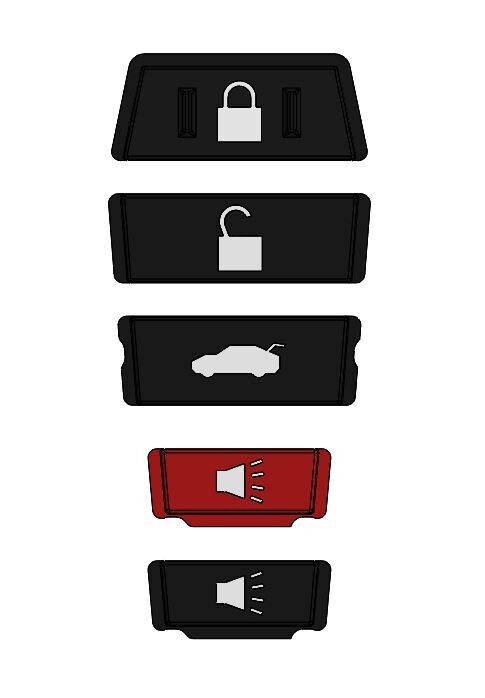 Extra Button Set - Injection Fob IF017 (2014+ Subaru Smart)
