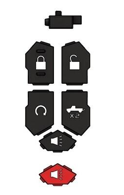 Extra Button Set - Injection Fob IF018 (2019+ Chevy/GMC Truck)