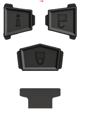 Extra Button Set - Injection Fob IF008 (2008-2014 FJ Cruiser)