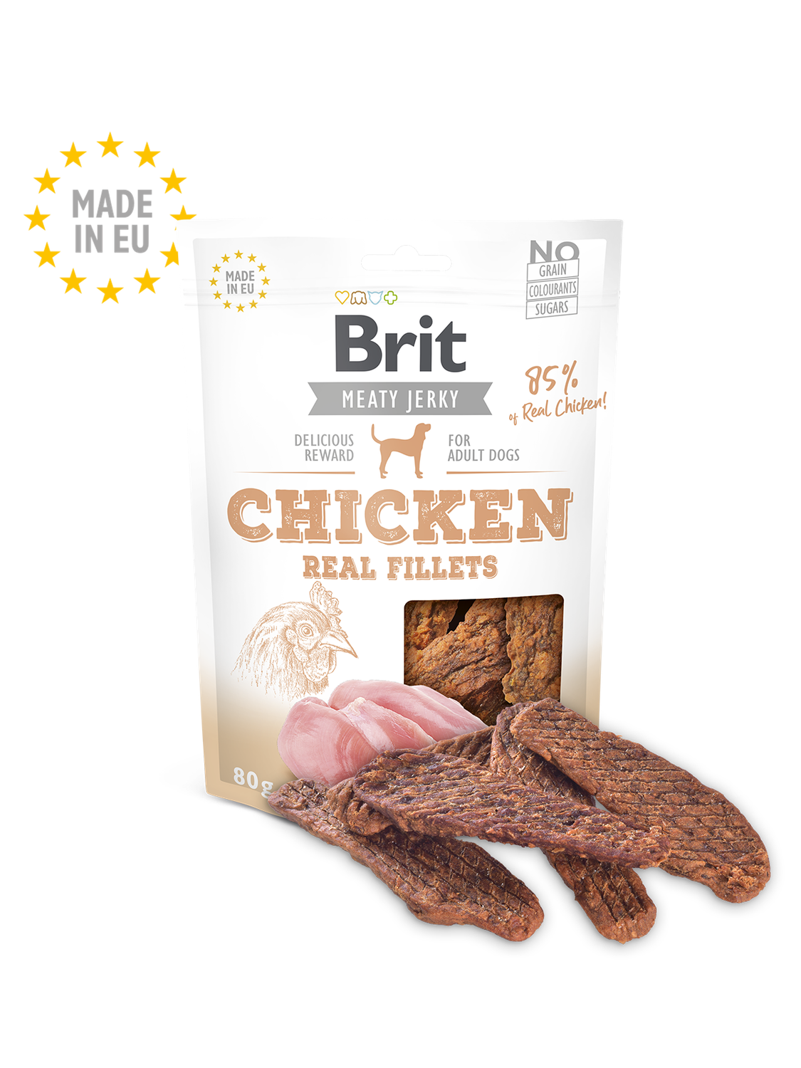 Brit Meat Jerky, Smaak: Chicken Fillets