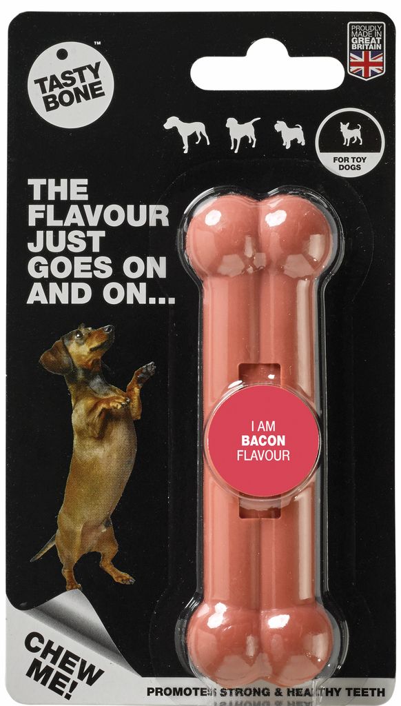 Tasty Bone, Maat: Toy, Smaak: Bacon