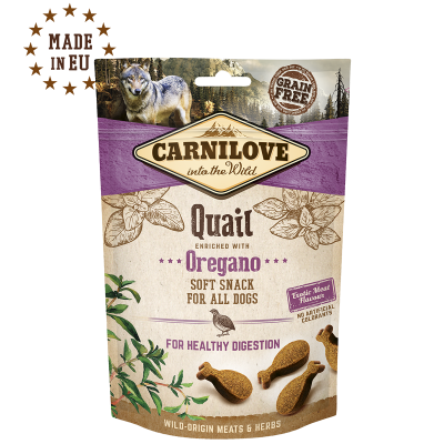 Carnilove Soft Snack, Smaak: Quail with Oregano