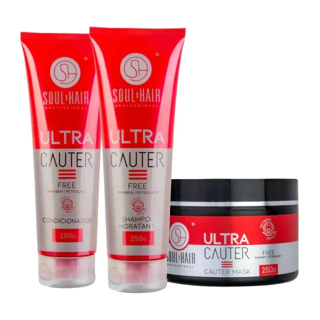 Ultra Cauterization Hair Care Kit – Shampoo, Conditioner &amp; Mask