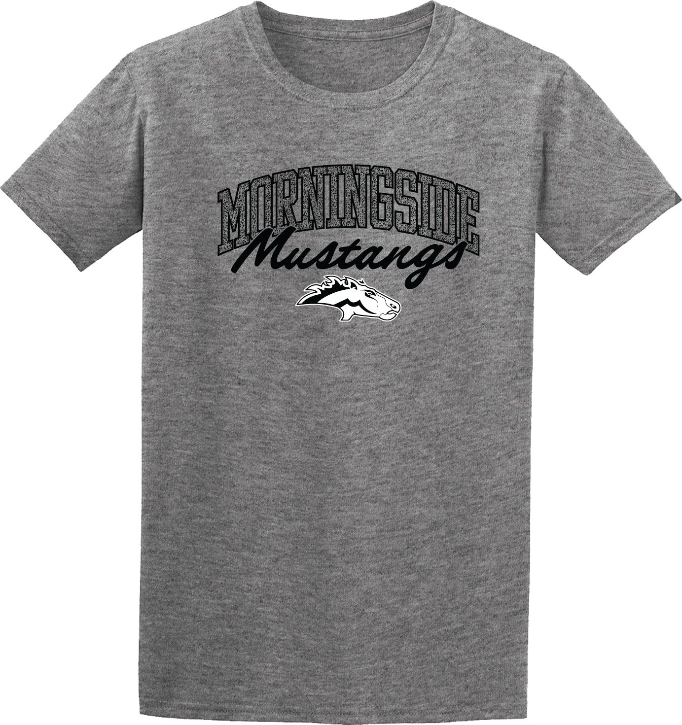 Light Grey short sleeve tee with spotted logo