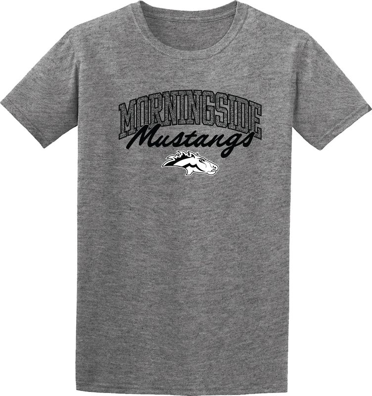 Light Grey short sleeve tee with spotted logo