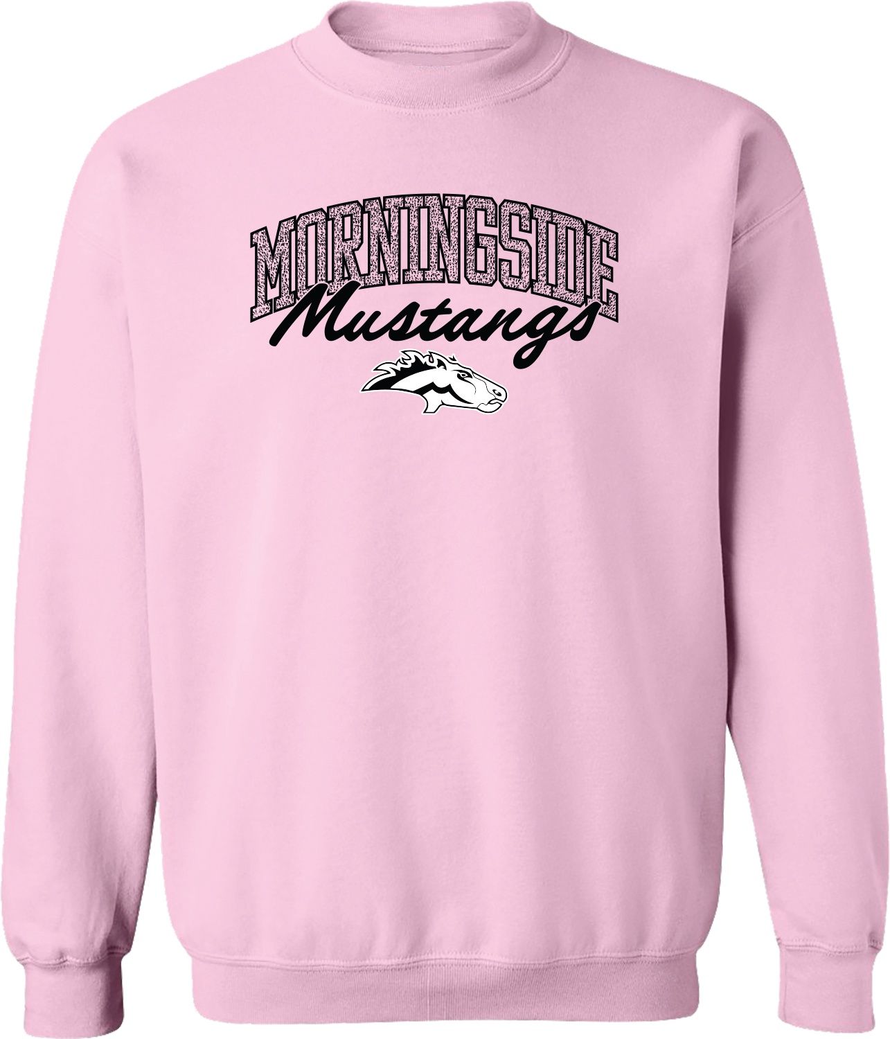 Sparkle graphic crew neck sweatshirt