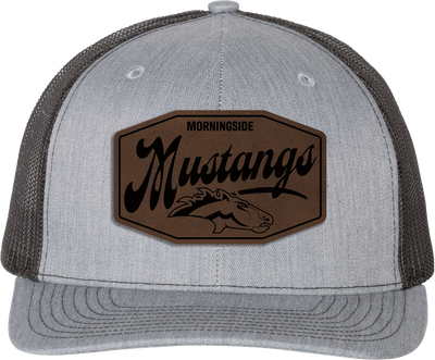 Richardson 112 trucker hat with Morningside Mustangs Patch