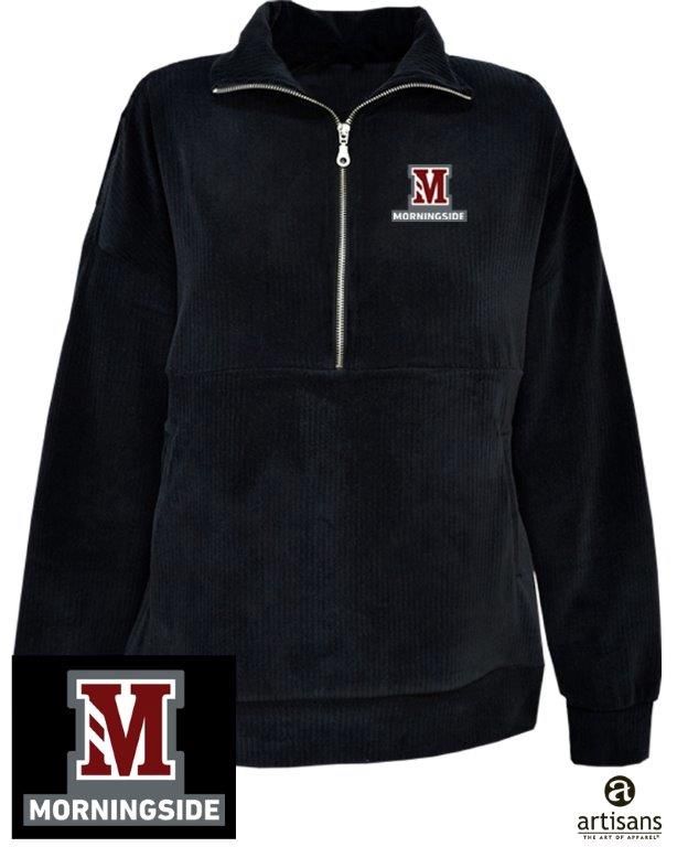 Carly Corded Ladies 1/2 Zip Soft Touch Long Sleeve