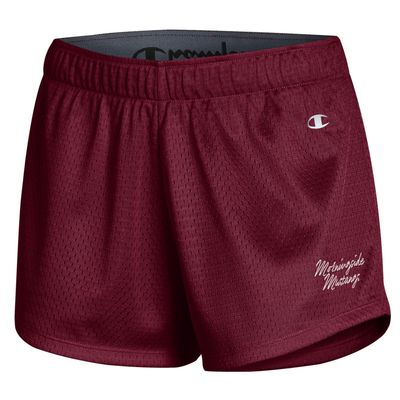 Womens Mesh Shorts Maroon