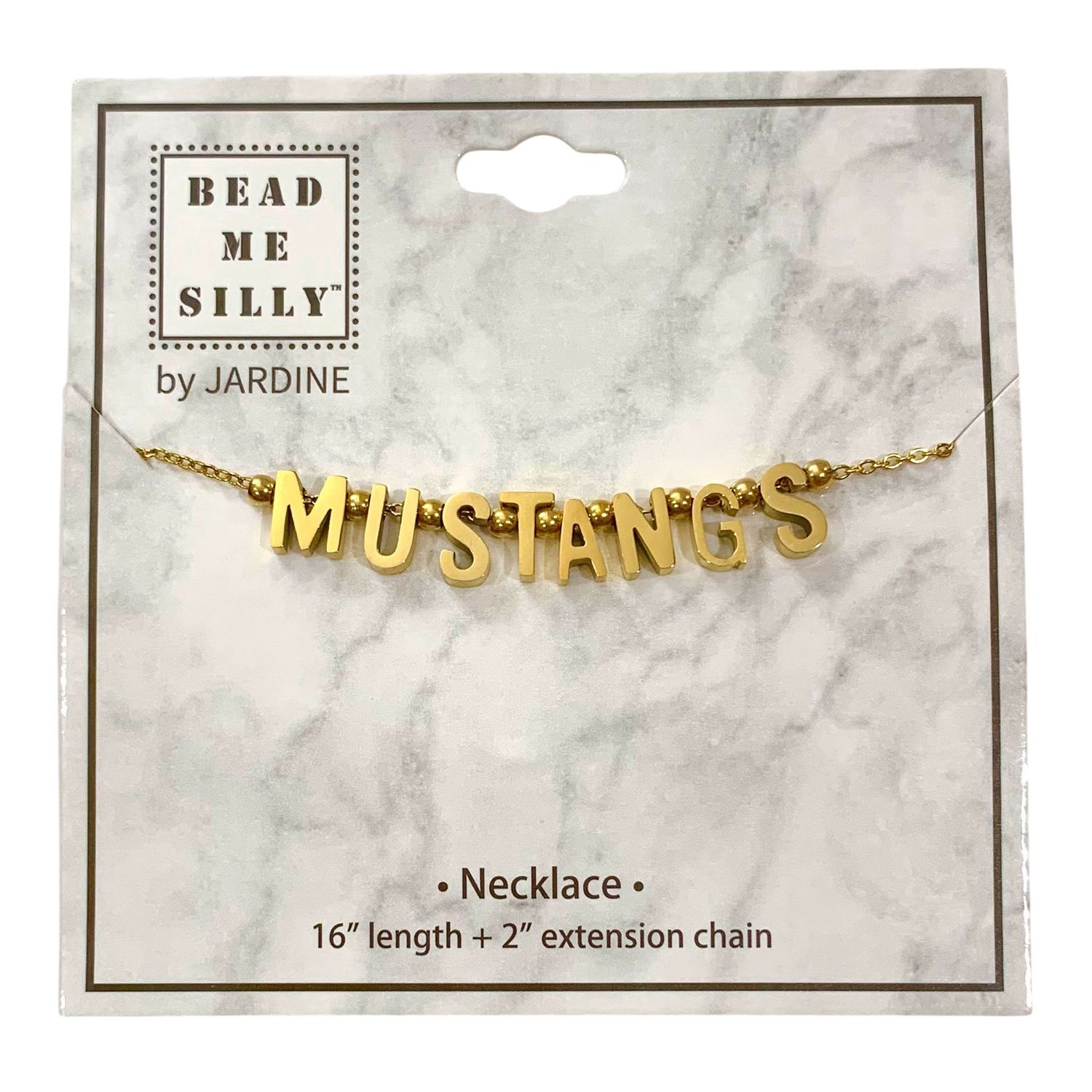 Mustangs Letter Necklace