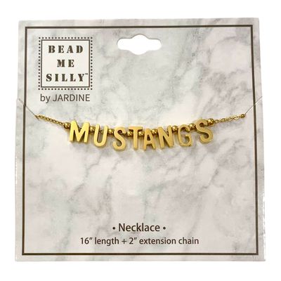 Mustangs Letter Necklace
