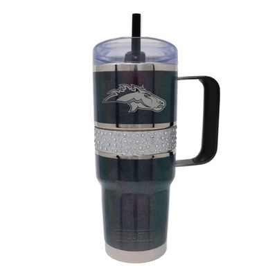 Bling 32oz Pearl Mybevi Hollywood Mug with lid, straw and handle