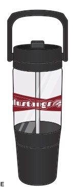 Winthrop Sports Bottle with Mustangs Logo