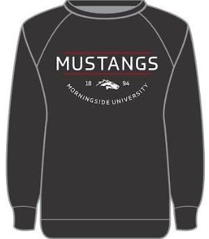 Mustangs Raglan Crew