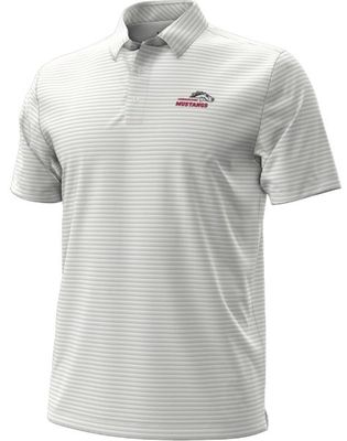 Under Armour Drive Groove Stripe Polo with Mustangs Logo