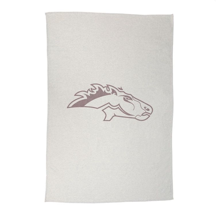 Morningside Mustangs Large Logo Sweatshirt Blanket