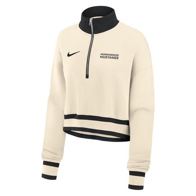 Nike Phoenix Fleece Crop 1/4 Zip Mustangs