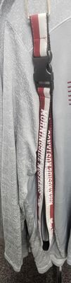 Maroon/Grey Lanyard w break away
