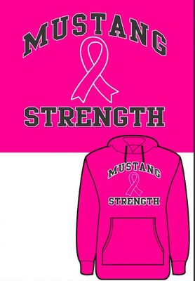 Mustang Strength Pink Ribbon Hoodie