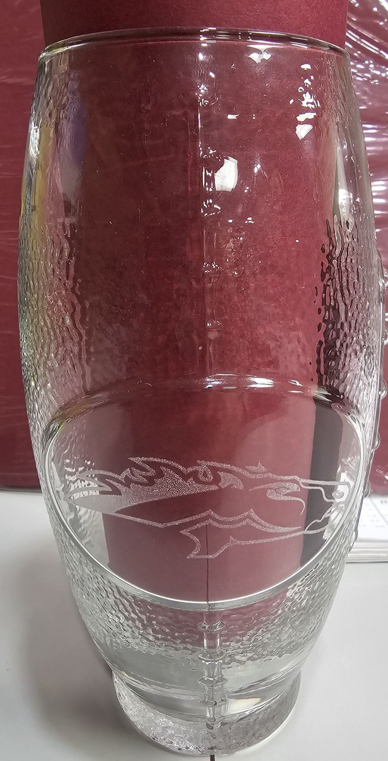 Mustangs Football 23oz Glass