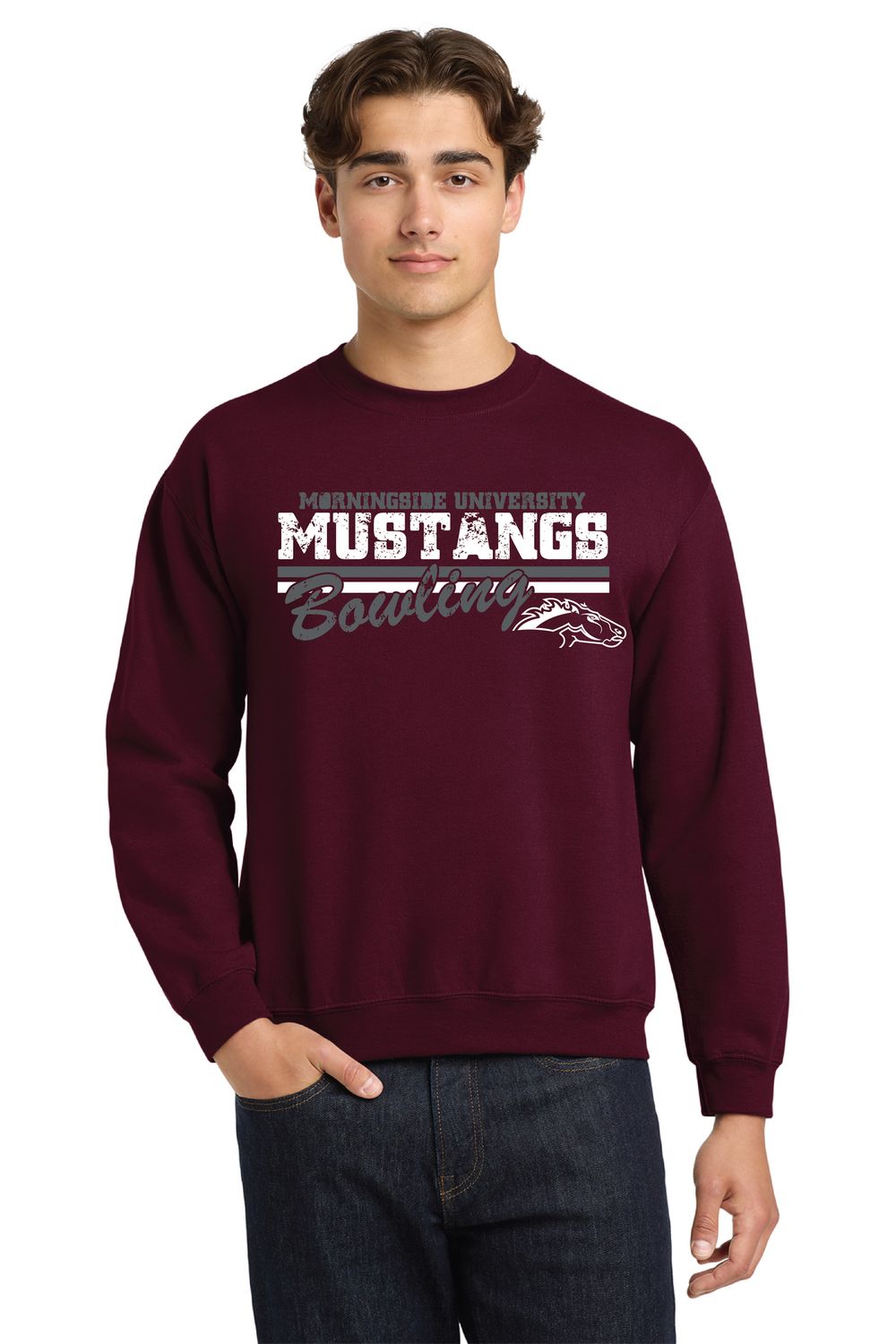 Bowling Crew Mustangs Logo