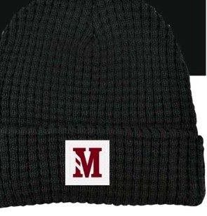 Waffle Knit Beanie Black