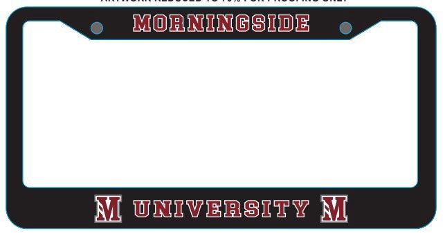 Morningside University Auto Plate