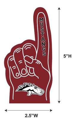 Foam Hand Mag Mustangs