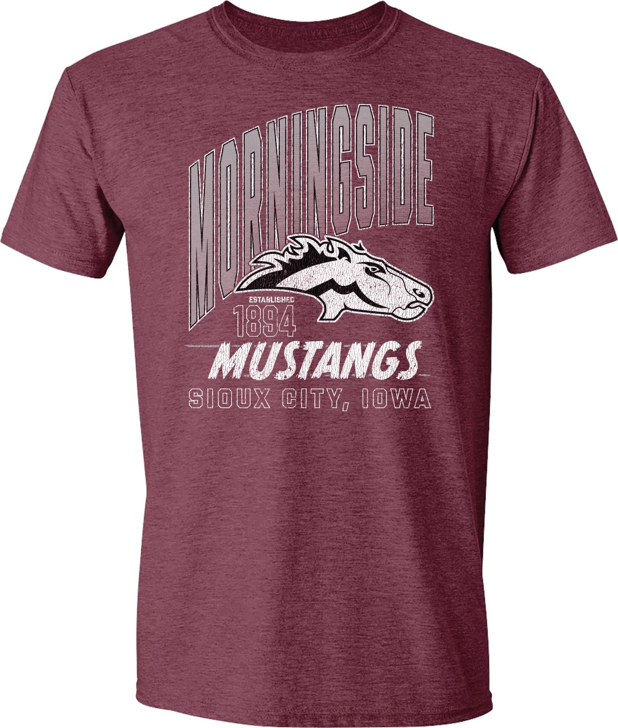 Retro Tee Heather Maroon