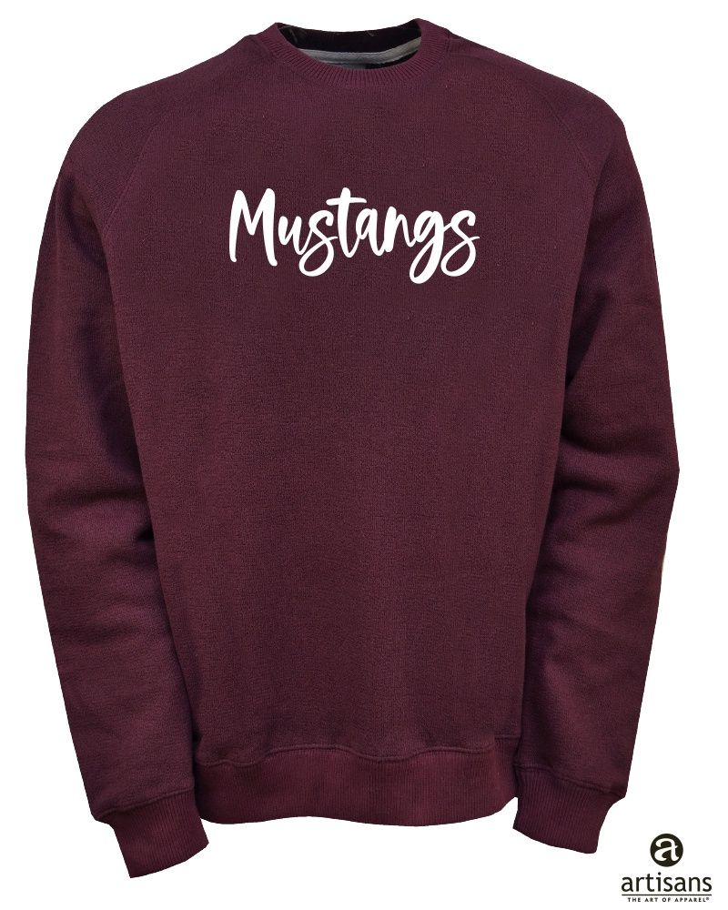 Bennet Raglan Crew Maroon