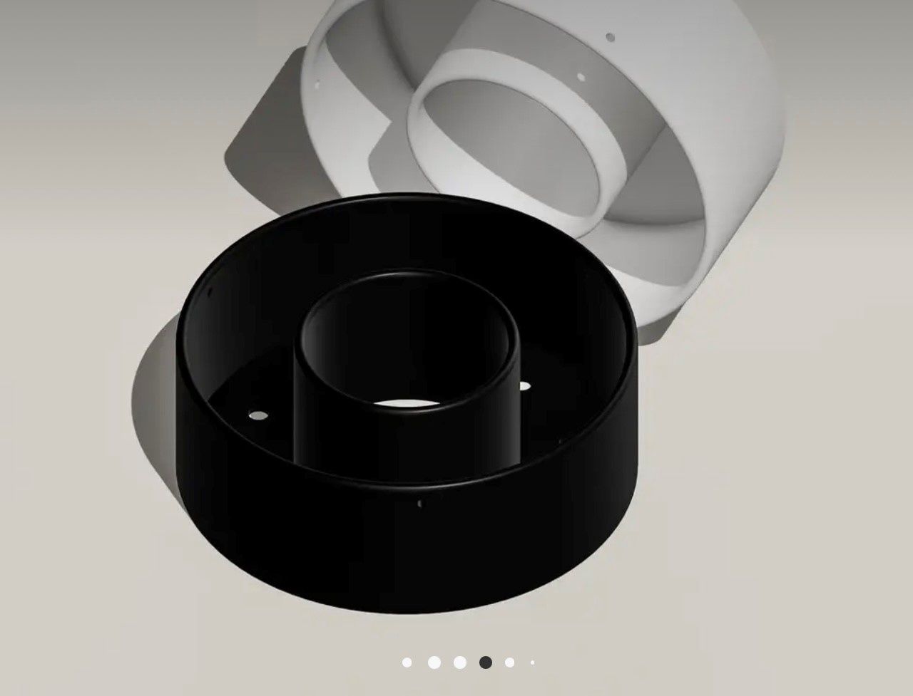 Hanging pot with drainage black
