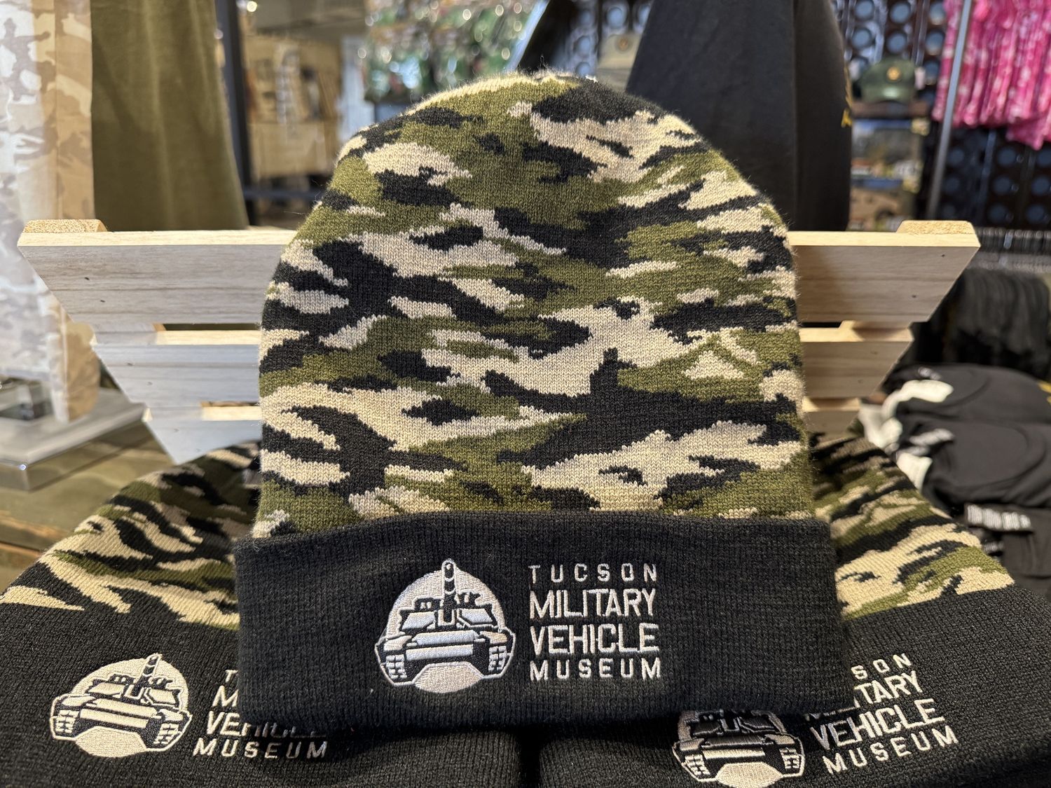 TMVM Knit Beanie Vintage Camo