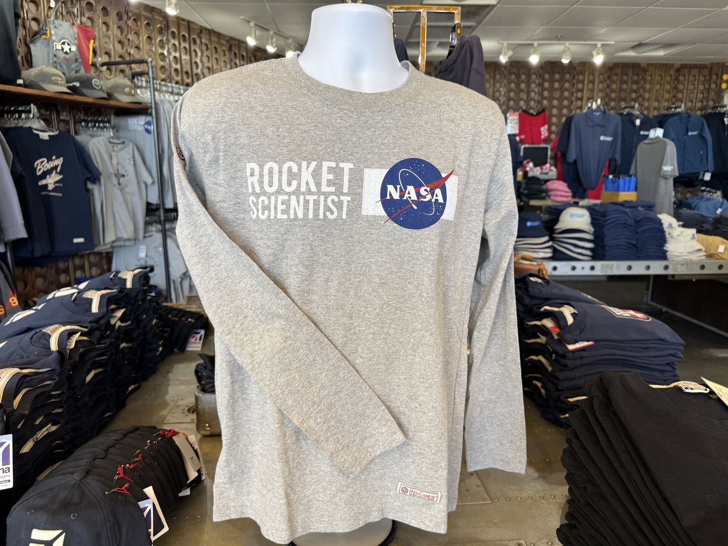 NASA Long Sleeve Shirt GREY