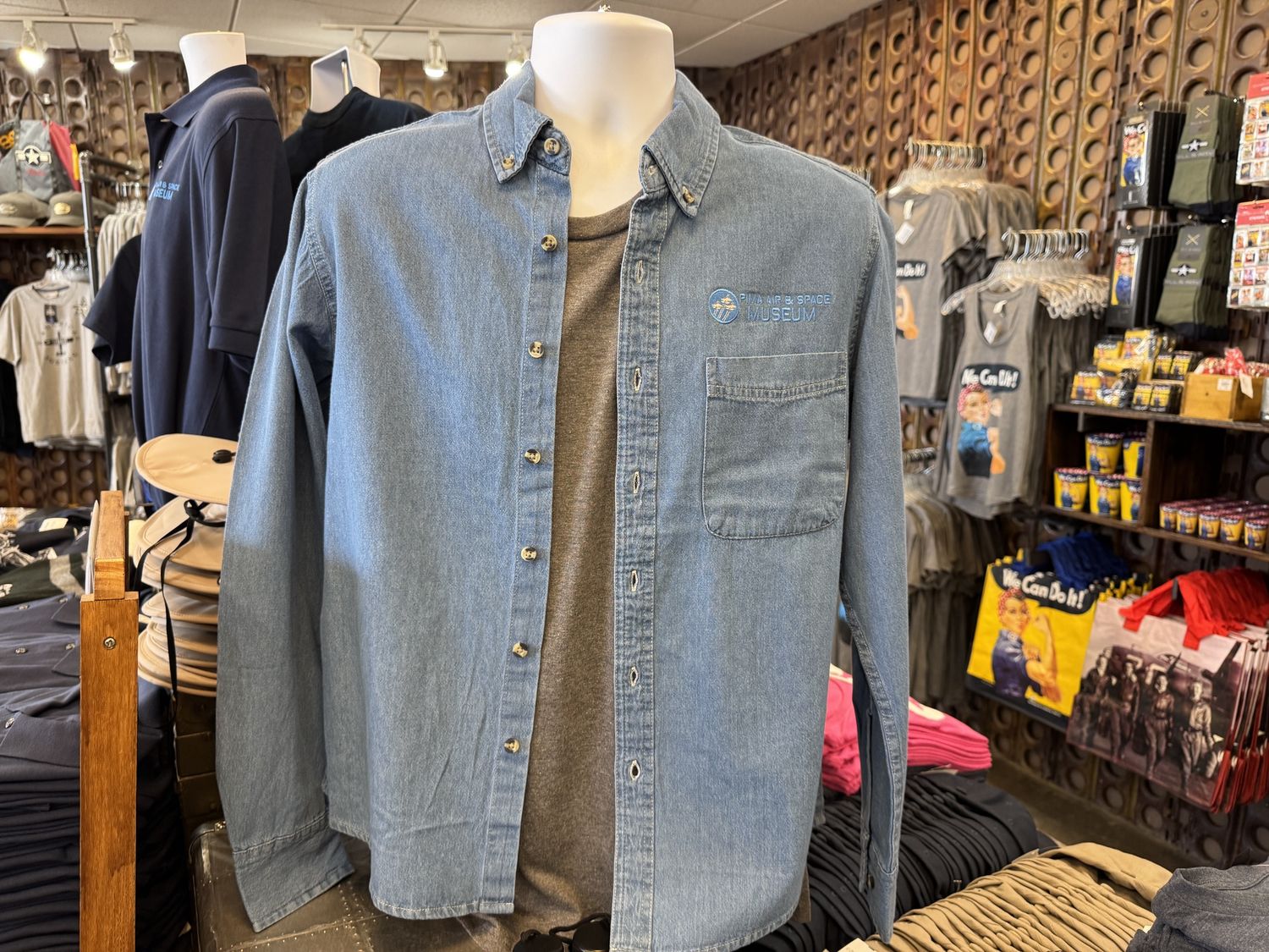 PASM Logo Denim Shirt