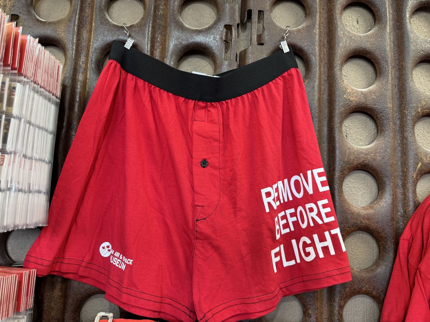 Remove Before Flight Boxer Name Drop