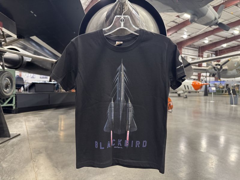 SR-71 Blackbird Pure Vertical Youth Shirt BLACK