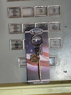 TMM Titan II Pewter Keychain