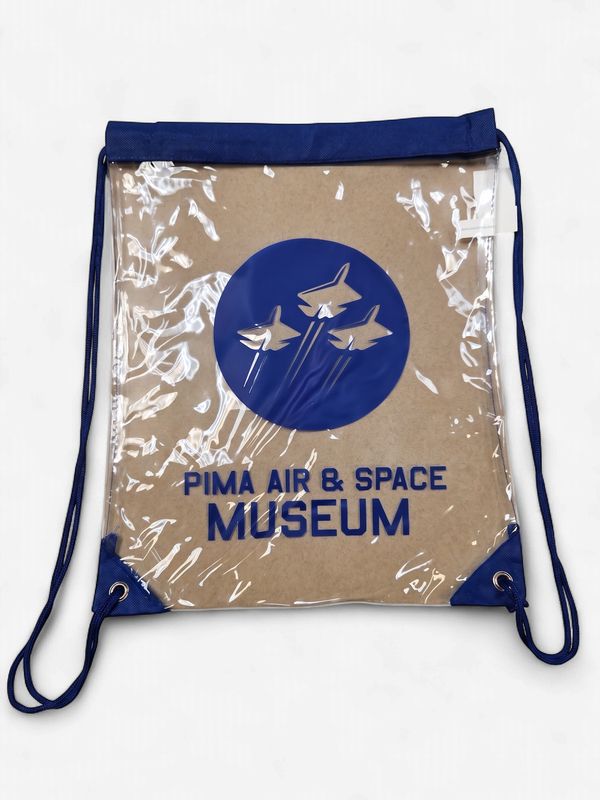 PASM Logo Clear Cinch Bag